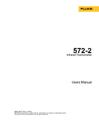 Thumbnail of document Manual - 572-2 High-Temperature Infrared Thermometer